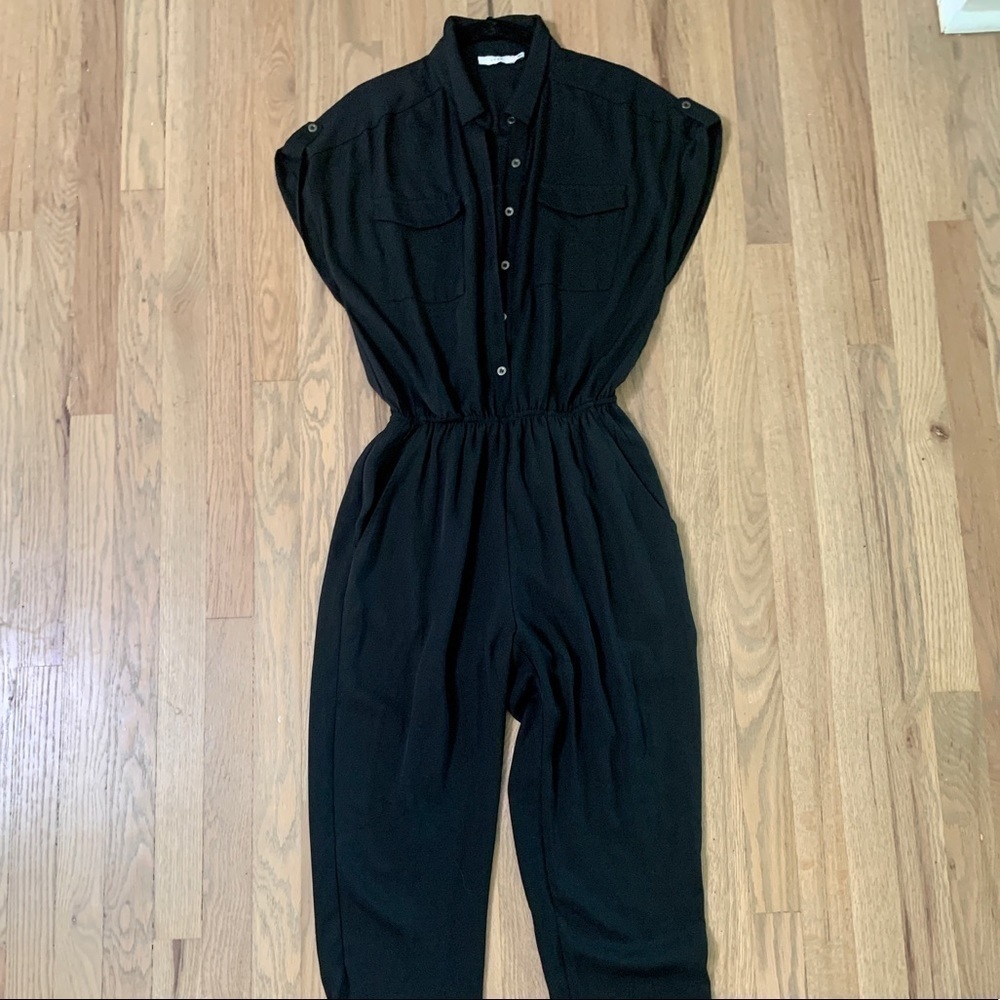 Lush Short Sleeve and Pant Women's Black Jumpsuit (NWOT)